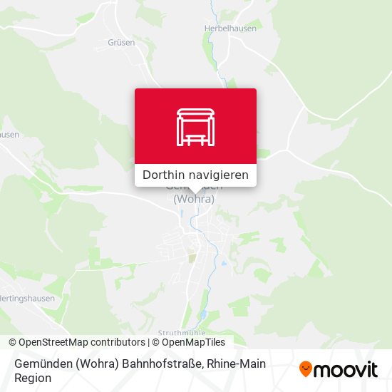 Gemünden (Wohra) Bahnhofstraße Karte
