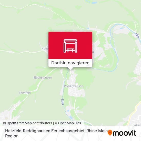 Hatzfeld-Reddighausen Ferienhausgebiet Karte