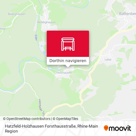 Hatzfeld-Holzhausen Forsthausstraße Karte