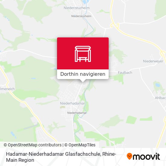 Hadamar-Niederhadamar Glasfachschule Karte