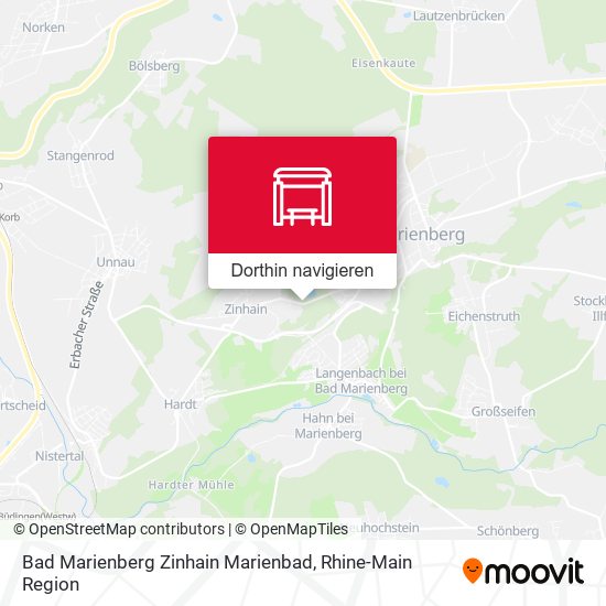 Bad Marienberg Zinhain Marienbad Karte