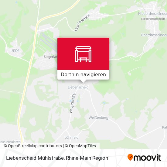 Liebenscheid Mühlstraße Karte