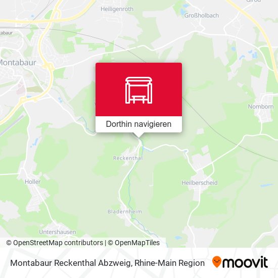 Montabaur Reckenthal Abzweig Karte