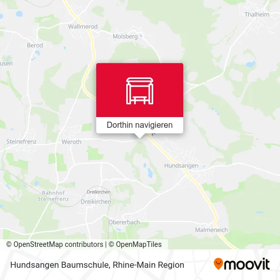 Hundsangen Baumschule Karte