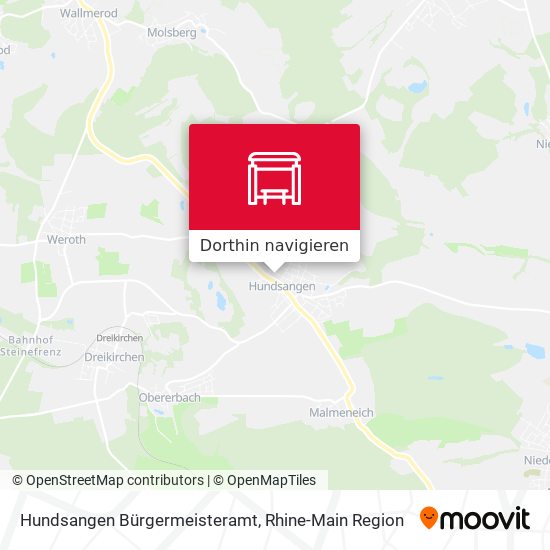 Hundsangen Bürgermeisteramt Karte