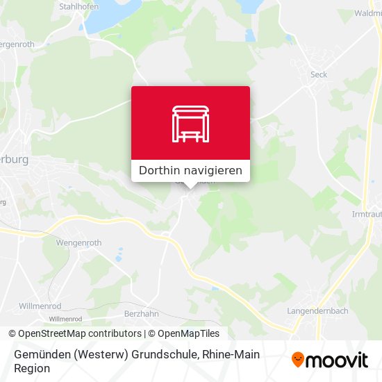 Gemünden (Westerw) Grundschule Karte