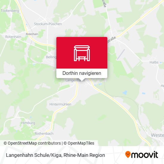 Langenhahn Schule/Kiga Karte