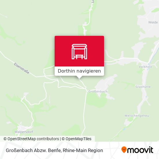 Großenbach Abzw. Benfe Karte