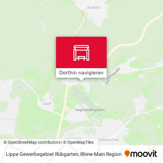 Lippe Gewerbegebiet Rübgarten Karte