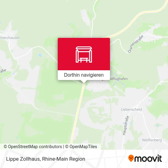 Lippe Zollhaus Karte