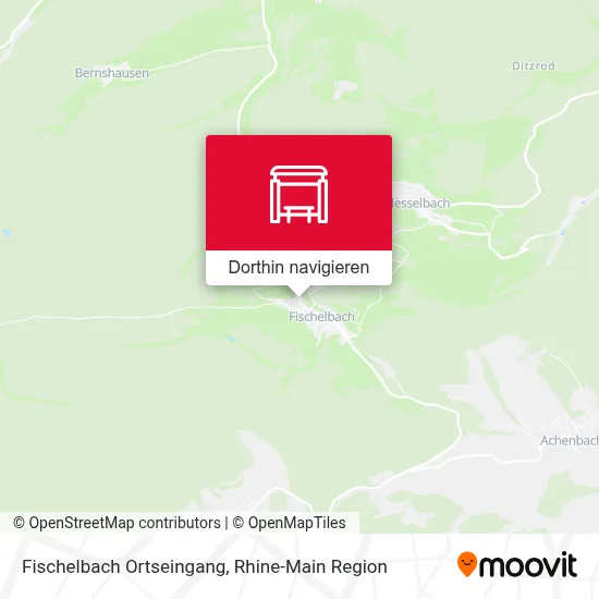 Fischelbach Ortseingang Karte