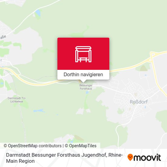 Darmstadt Bessunger Forsthaus Jugendhof Karte