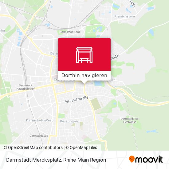 Darmstadt Mercksplatz Karte