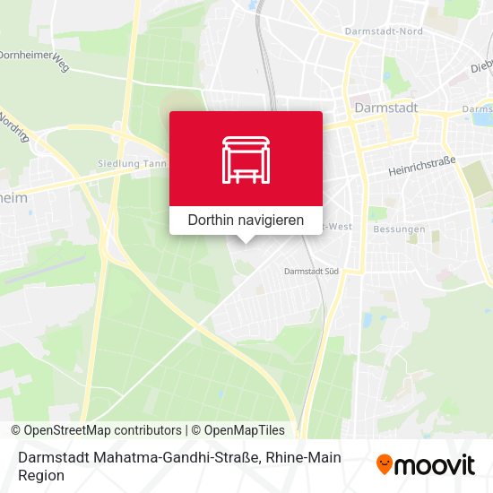 Darmstadt Mahatma-Gandhi-Straße Karte