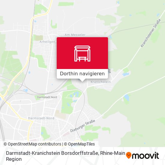 Darmstadt-Kranichstein Borsdorffstraße Karte