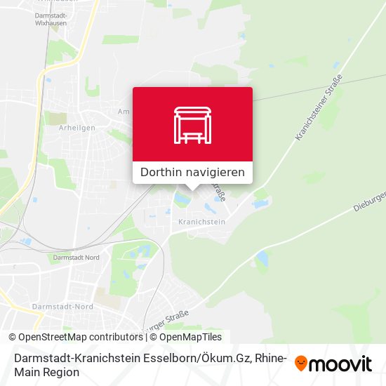 Darmstadt-Kranichstein Esselborn / Ökum.Gz Karte