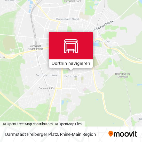 Darmstadt Freiberger Platz Karte