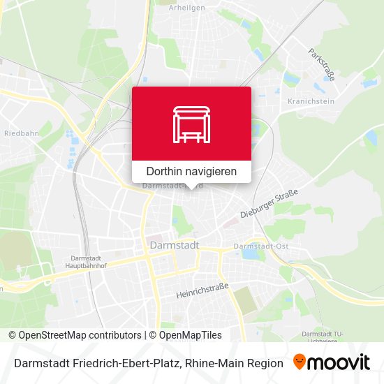 Darmstadt Friedrich-Ebert-Platz Karte