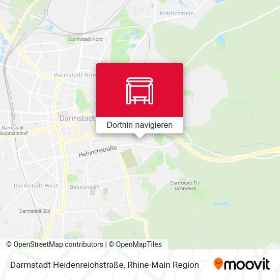 Darmstadt Heidenreichstraße Karte