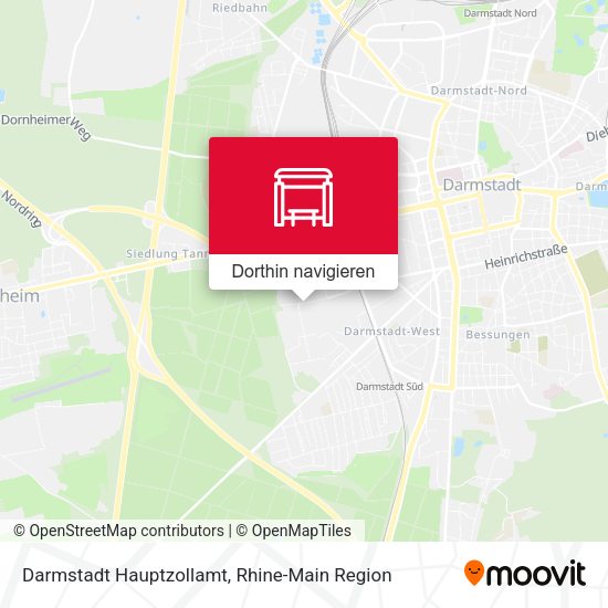 Darmstadt Hauptzollamt Karte