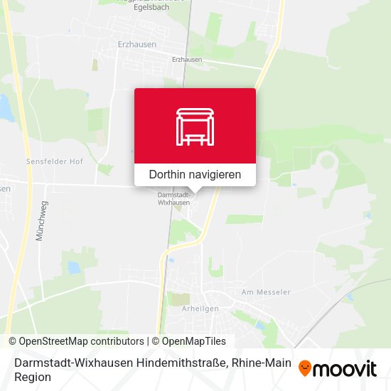 Darmstadt-Wixhausen Hindemithstraße Karte