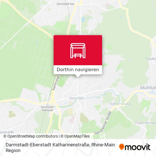 Darmstadt-Eberstadt Katharinenstraße Karte