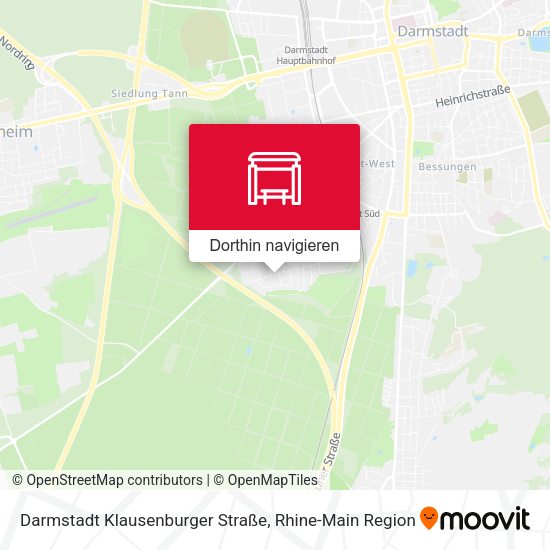 Darmstadt Klausenburger Straße Karte