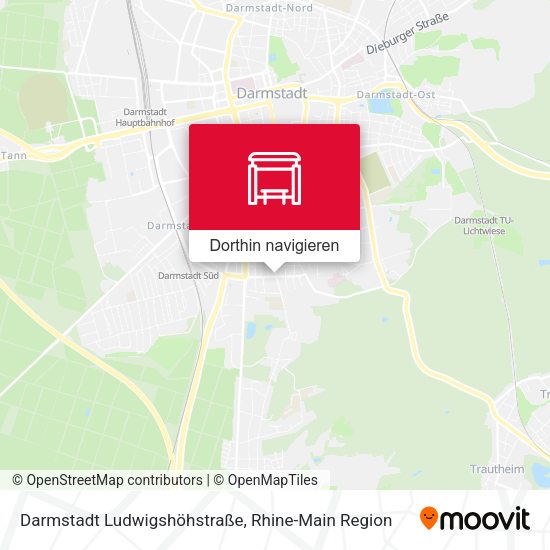 Darmstadt Ludwigshöhstraße Karte