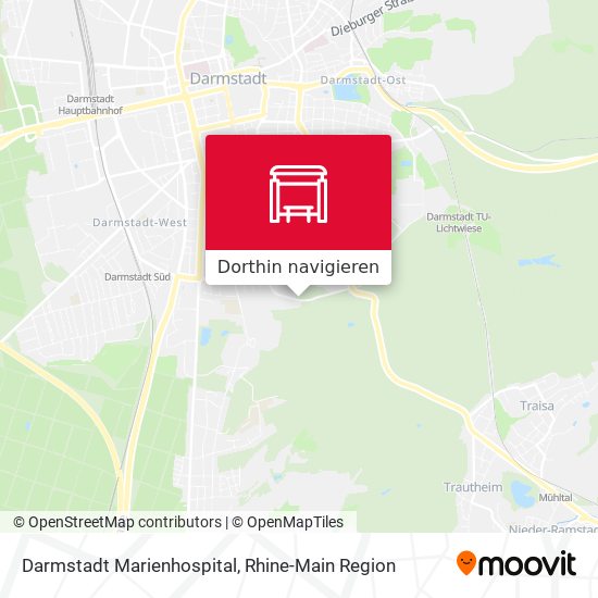 Darmstadt Marienhospital Karte