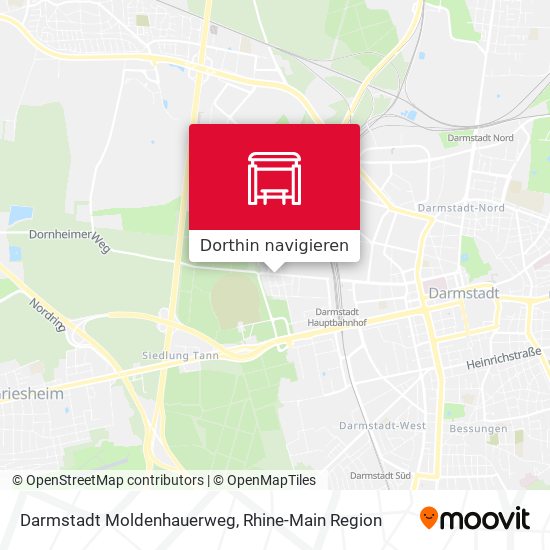 Darmstadt Moldenhauerweg Karte