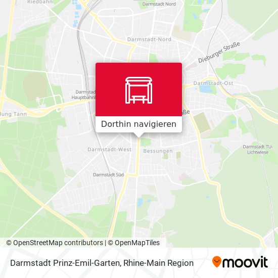 Darmstadt Prinz-Emil-Garten Karte