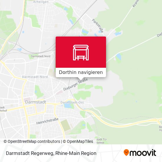 Darmstadt Regerweg Karte