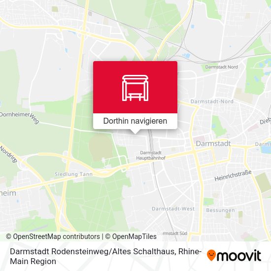 Darmstadt Rodensteinweg / Altes Schalthaus Karte