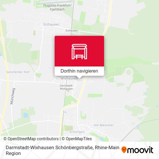 Darmstadt-Wixhausen Schönbergstraße Karte
