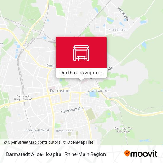 Darmstadt Alice-Hospital Karte