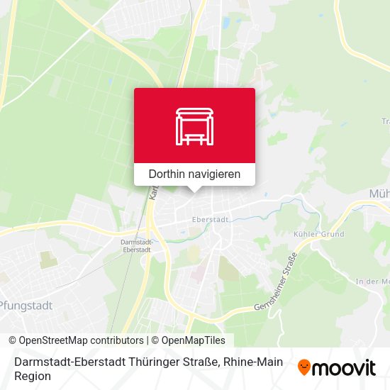 Darmstadt-Eberstadt Thüringer Straße Karte