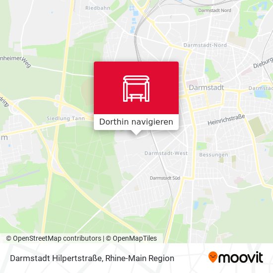 Darmstadt Hilpertstraße Karte