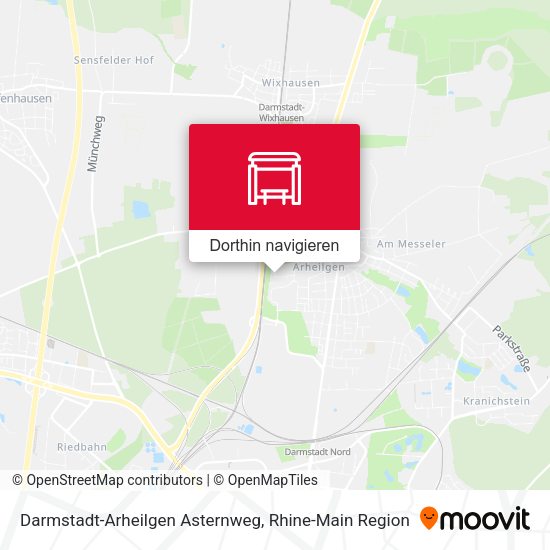 Darmstadt-Arheilgen Asternweg Karte