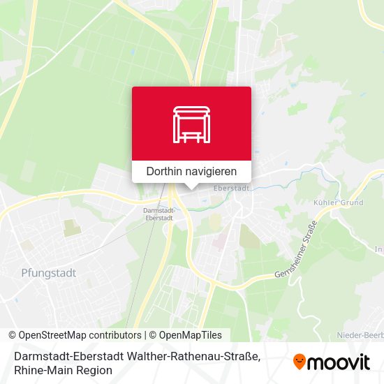 Darmstadt-Eberstadt Walther-Rathenau-Straße Karte