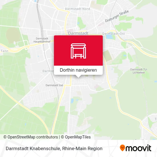 Darmstadt Knabenschule Karte