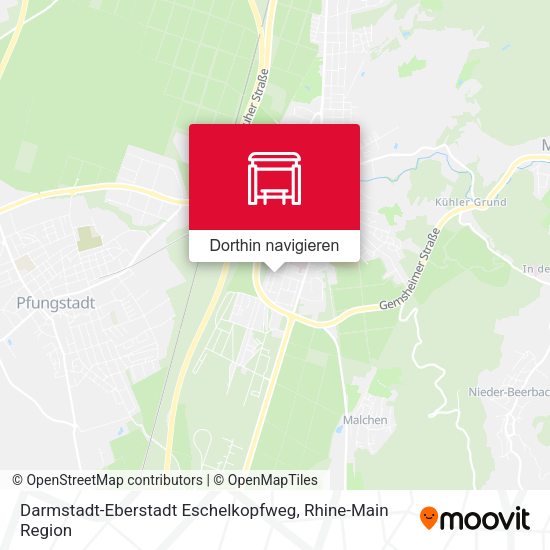 Darmstadt-Eberstadt Eschelkopfweg Karte