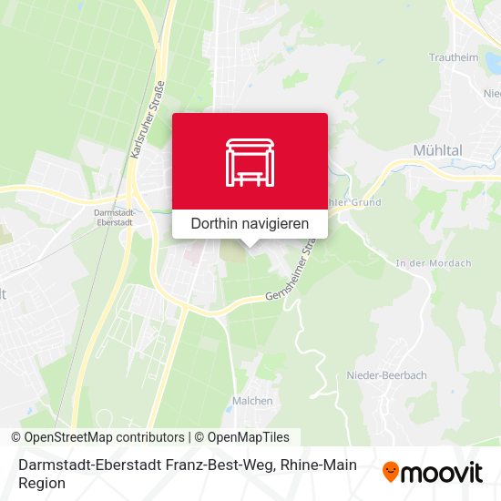 Darmstadt-Eberstadt Franz-Best-Weg Karte