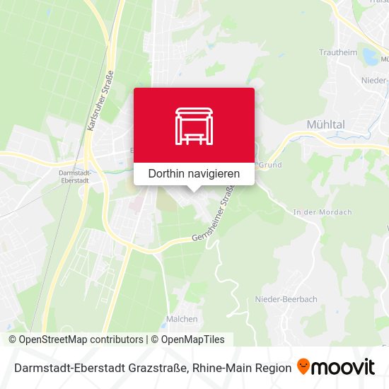 Darmstadt-Eberstadt Grazstraße Karte