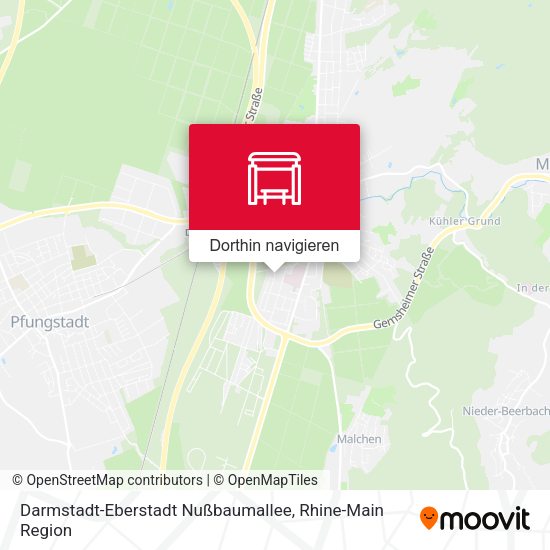 Darmstadt-Eberstadt Nußbaumallee Karte