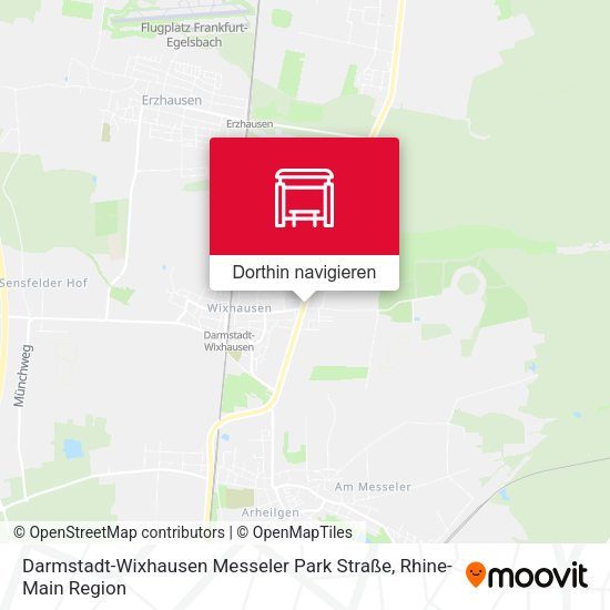 Darmstadt-Wixhausen Messeler Park Straße Karte