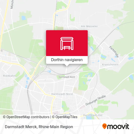 Darmstadt Merck Karte