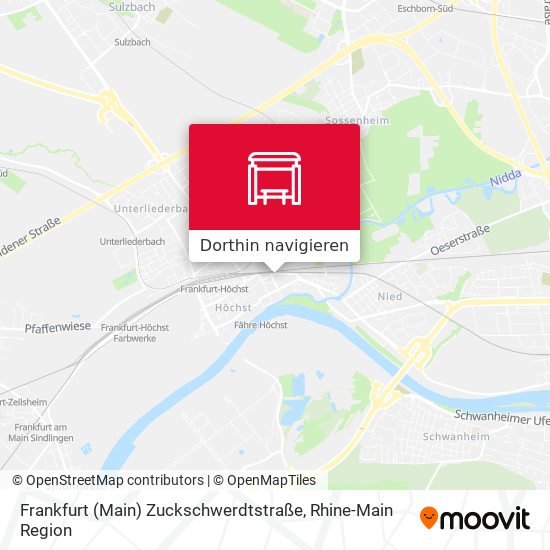 Frankfurt (Main) Zuckschwerdtstraße Karte