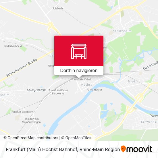 Frankfurt (Main) Höchst Bahnhof Karte