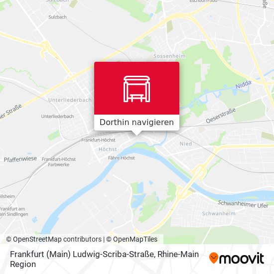 Frankfurt (Main) Ludwig-Scriba-Straße Karte