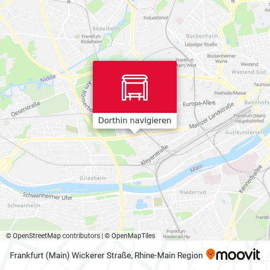 Frankfurt (Main) Wickerer Straße Karte